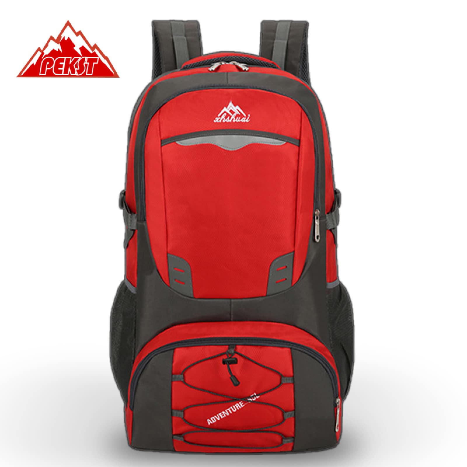Multi bolsos 50l capacidade saco de esportes ao ar livre à prova dwaterproof água escalada mochila acampamento caminhadas mochila feminina saco de trekking para homem