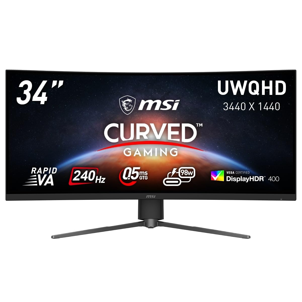 Amazon.co.jp: MSI ゲーミングモニターMPG 346CQRF X24 34インチ