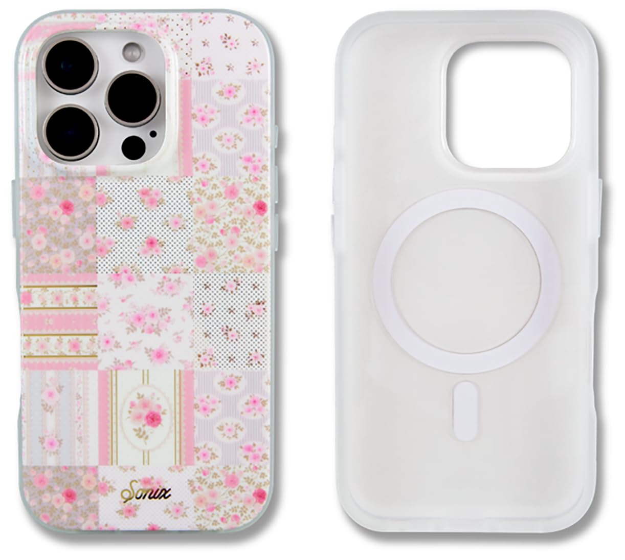 Sonix Case for iPhone 16 Pro | Compatible with MagSafe | 10ft Drop Tested | Patchwork Cottage