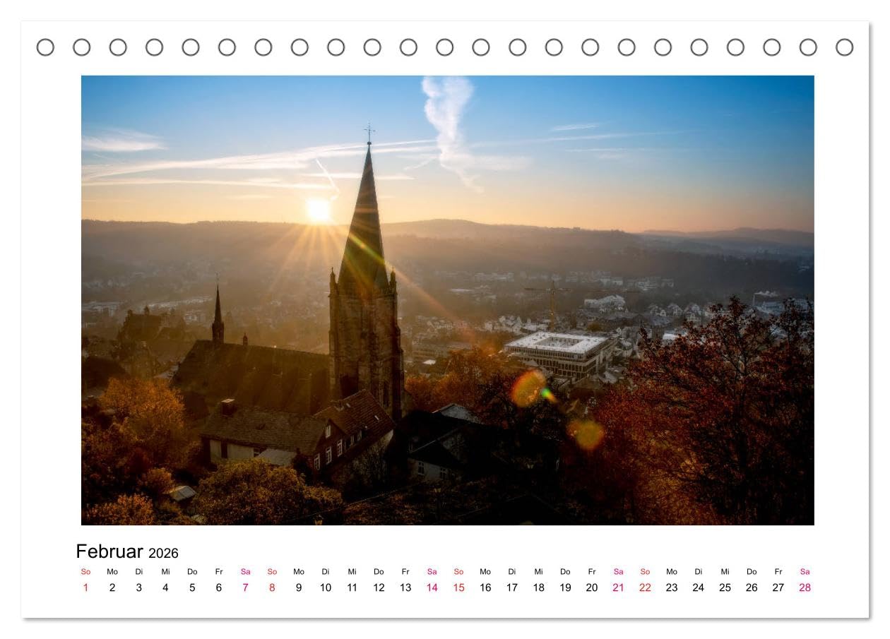 Marburger Ansichten (Tischkalender 2026 DIN A5 quer), CALVENDO Monatskalender: Bilder der romantischen Universitätsstadt an der Lahn