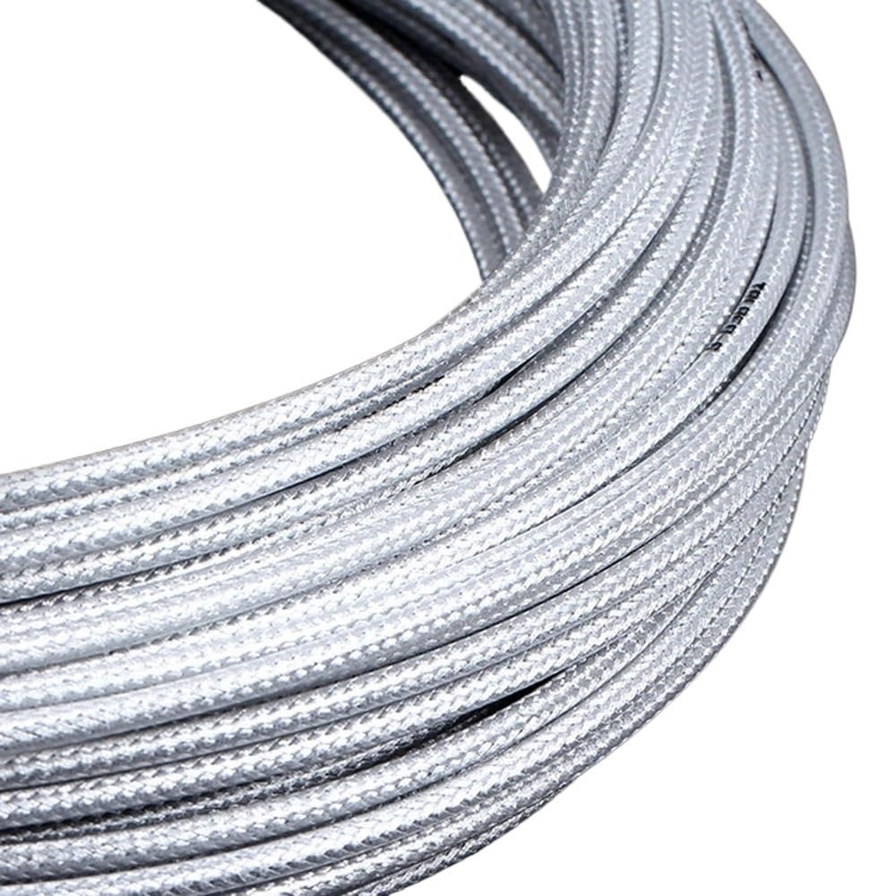 Bicycle Brake line, Steel Weaving Bicycle Brake Shift Cable Housing 3.0m 5mm Multicolor for MTB Road Bike(Brake Silver)