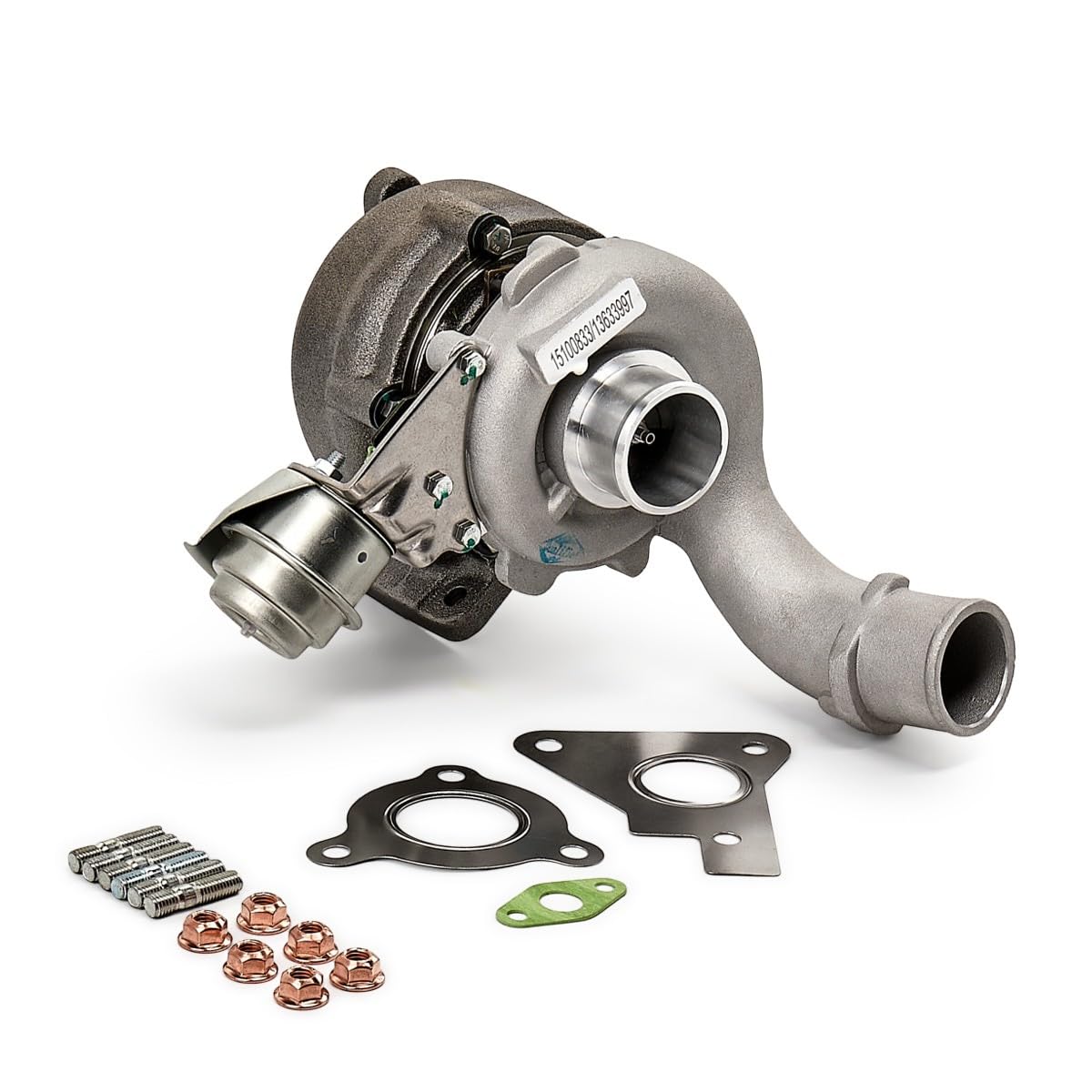 RIDEX Turbocompresseur Turbocompresseur à gaz d'échappement Compatible avec RENAULT Espace 4 JK, JK0/1 y compris Jeu de joints d’étanchéité avec matériel de montage/fixation