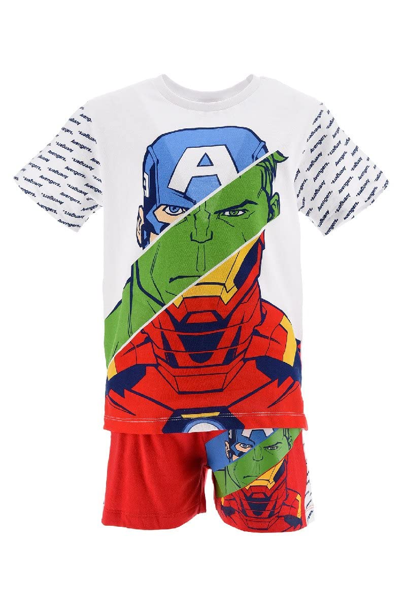 Pigiama Bambino Marvel Avengers - Set 100% Poliestere, Ufficiale, Con Personaggi - Foto 2