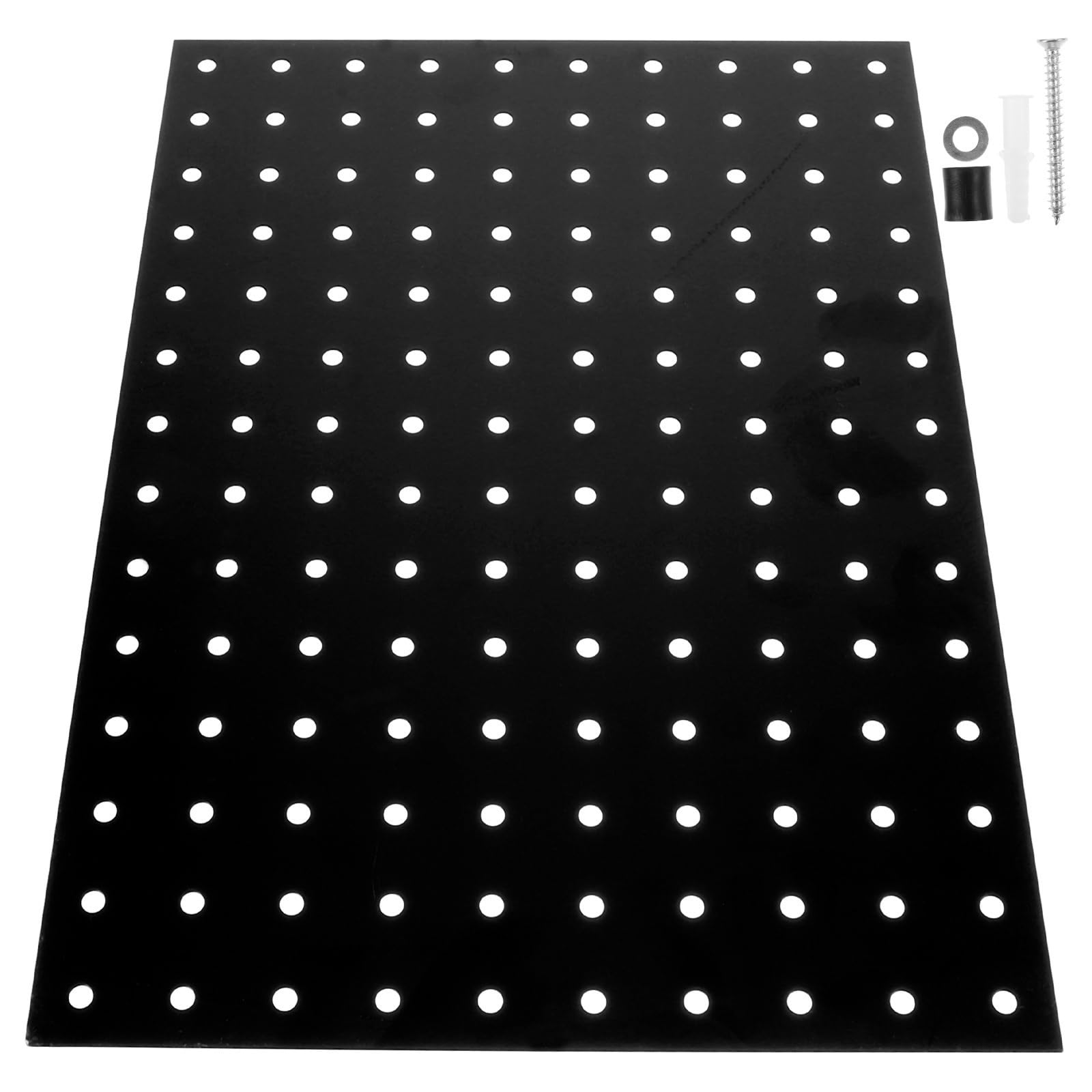 XILEUDUOD Pegboard Metal Perforated Board Grid Wall Panel Display Peg Pegboard Organizer Iron Tool Garage