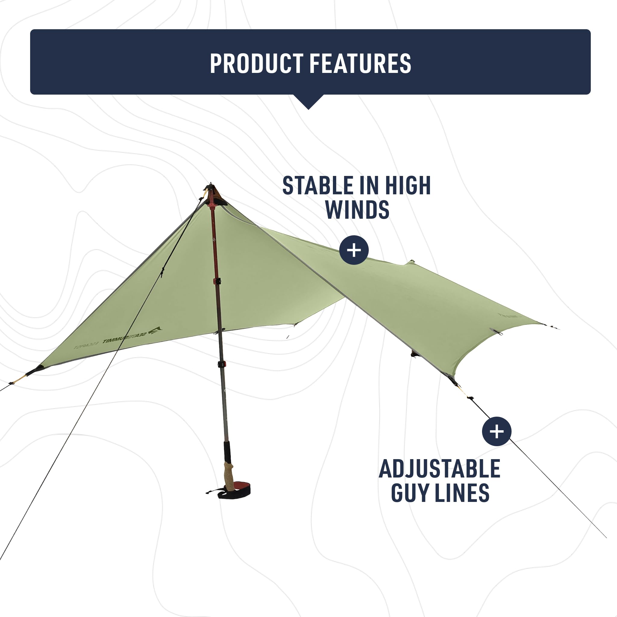 Sea to Summit Escapist Tarp Ultraleichter Unterschlupf, Evo Large