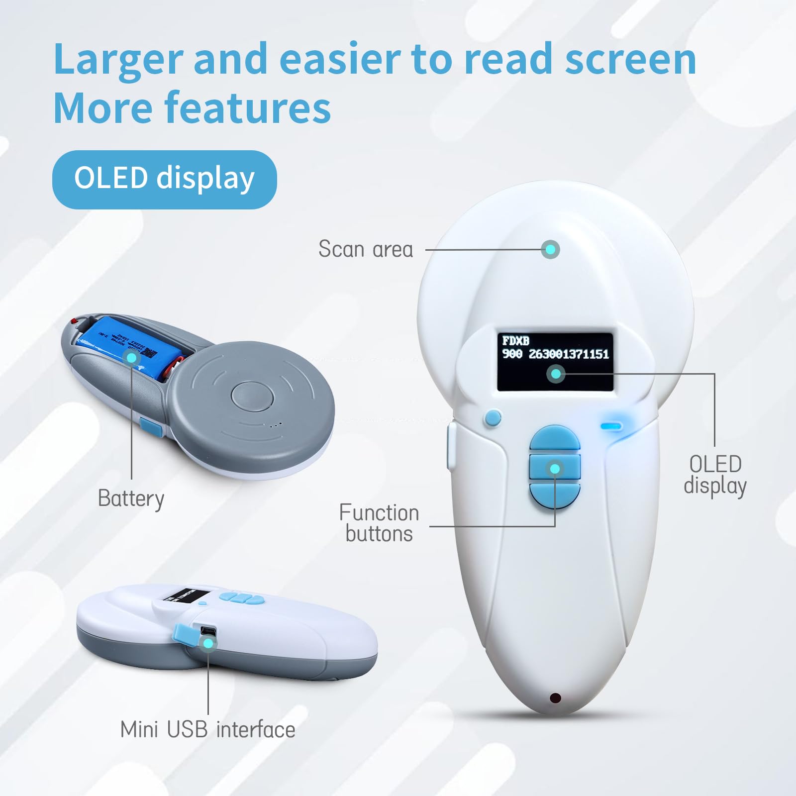 Smart Tags Microchip Scanner For All ISO Frequencies