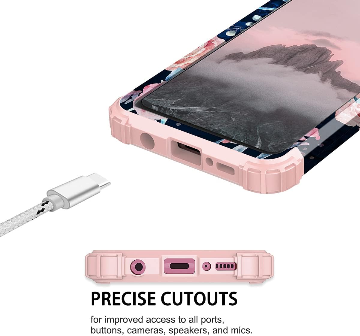 Hekodonk for Galaxy A51 Case Magnetic,[Compatible with Magsafe][Built-in Tempered Glass Screen Protector] [Glitter Card] Full Body Bling Case for Samsung Galaxy A51,Navy Blue