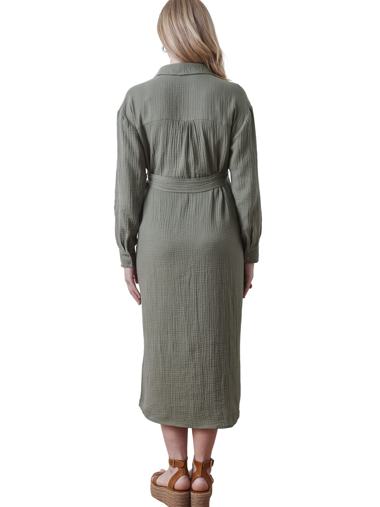 VERTBAUDET Robe-Chemise Longue Gaze de Coton Grossesse et Allaitement