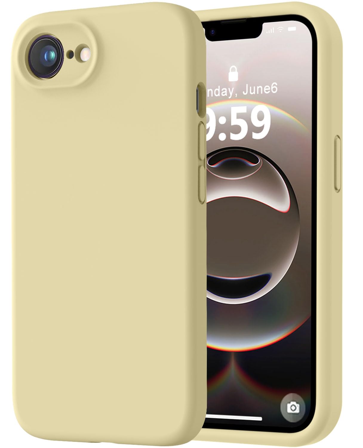 LOVE 3000 Designed for iPhone 16e/17e Case, Premium Silicone with [Soft Anti-Scratch Microfiber Lining] Shockproof Protective Phone Case for Men Women