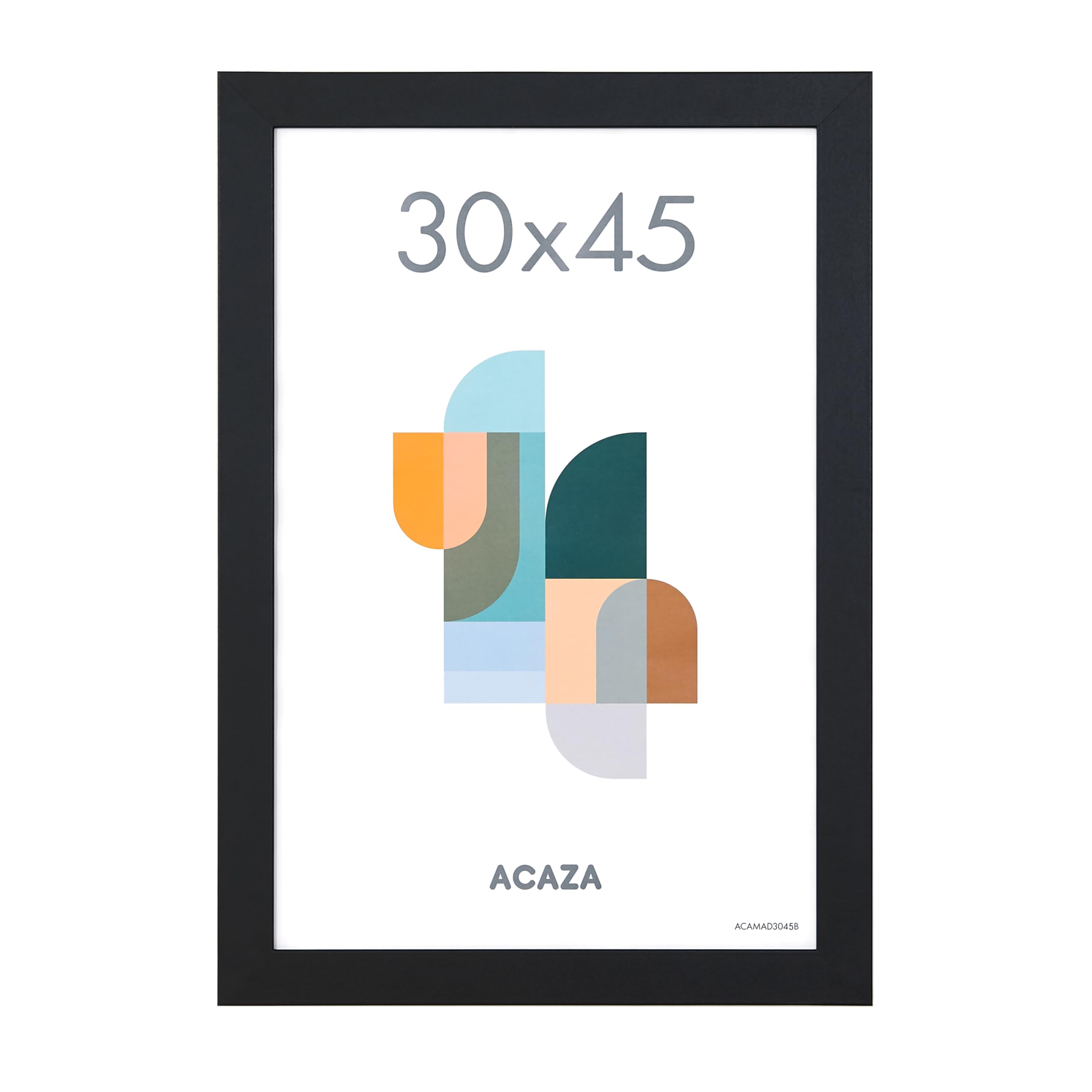 ACAZA 5-er Set Bilderrahmen 15x20 cm - Schwarz Holz - Fotorahmen für mehrere Fotos - Inkl. Acrylglas Schutz
