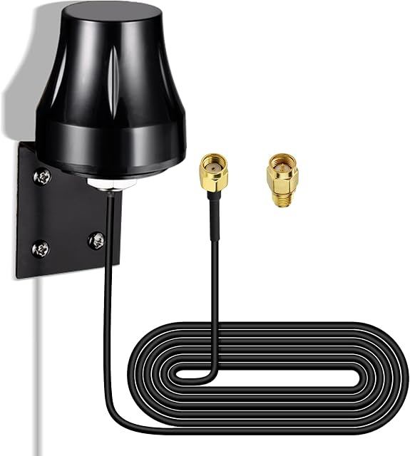 Bingfu Outdoor WiFi Aerial DualBand 2.4GHz 5.8GHz Wall Mount MIMO RP-SMA & SMA Male WiFi Antenna Replacemet for WiFi Router Hotspot USB WiFi Adapter Range Extender Gateway Video Surveillance Monitor