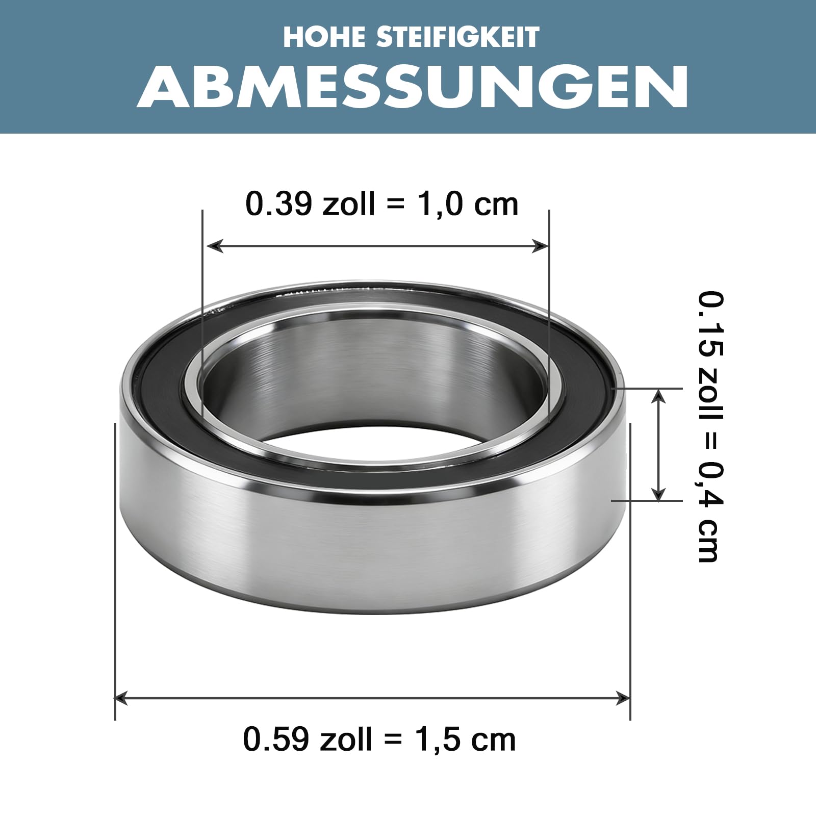 20 Stück 6700-2RS Miniatur Kugellager, 10 x 15 x 4 mm doppelt abgedichtet, ideal für Elektromotoren und Haushaltsgeräte