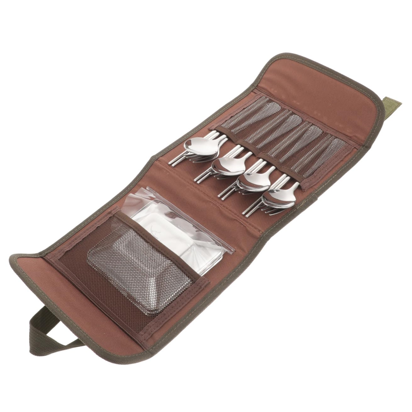Ensemble de Couverts de Camping Cuillère Baguettes Fourchette Assiette en Acier Inoxydable Légères et Corrosion-free pour Barbecue et Pique Couleur Aléatoire