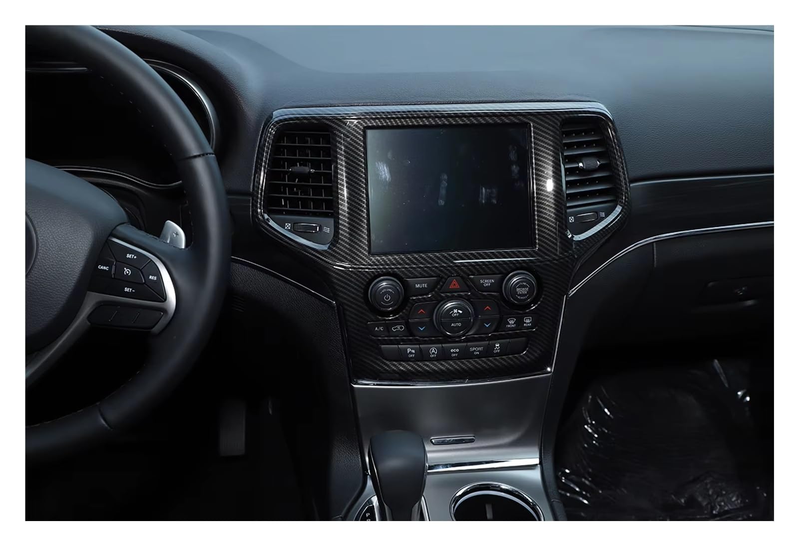 Innenzierleiste Für Jeep Für Grand Für Cherokee 2014-2017 2018 Innen Zubehör Center Konsole Navigation Panel Dekoration Abdeckung Trim