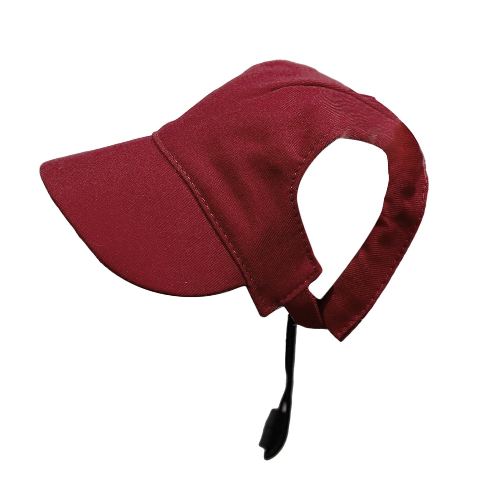 Generic Dog Baseball Cap Adjustable Canvas Summer Hat with Comfortable Visor and Ear Openings for Small Medium Large Dogs Outdoor Pet Accessory, Red, XL