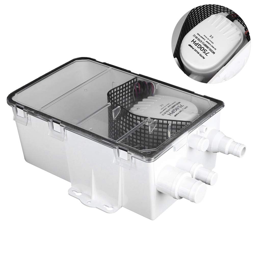 Boot Douche Sump Douche Sump Pompsysteem Boot RV Bilge 12V 750GPH Marine Multi Port Drain Box Boot Douche Sump Douche Sump Pompsysteem Boot RV Bilge 12V 750GPH Marine Multi Port Drain Box