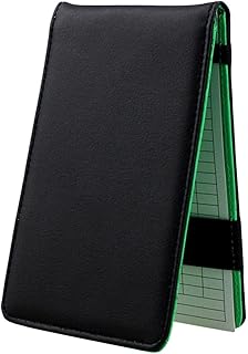 Harilla Leather Golf Scorecard Yardage Book Holder Cover with Pencil and Scorecard Golf Scorecard Book for Golf Accessories Golfer Gifts