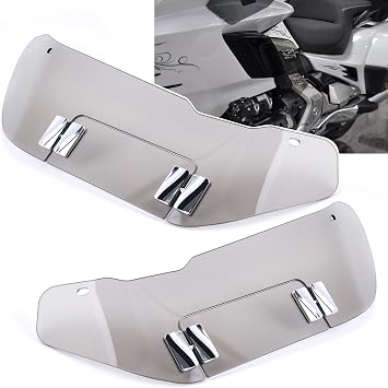 Panical Motorcycle for Honda Goldwing GL1800 F6B 2018-2026 Accessories Adjustable Wide Wind Deflector Side Windshield Fairing Air Gold Wing GL 1800 PMMA Light Gray+Silver Hardware