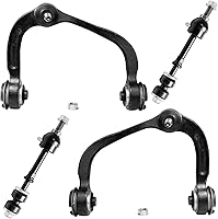 Vista 271 de Detroit Axle - 4 brazos de control de extremo delantero para Nissan Frontier Xterra 2000-2004 Brazos de control inferior y superior con rótulas