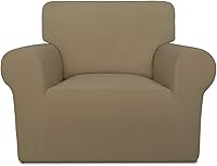 Vista 143 de PureFit Funda súper elástica para sofá reclinable con bolsillo, funda de sofá suave y antideslizante de elastano, lavable, protector de muebles