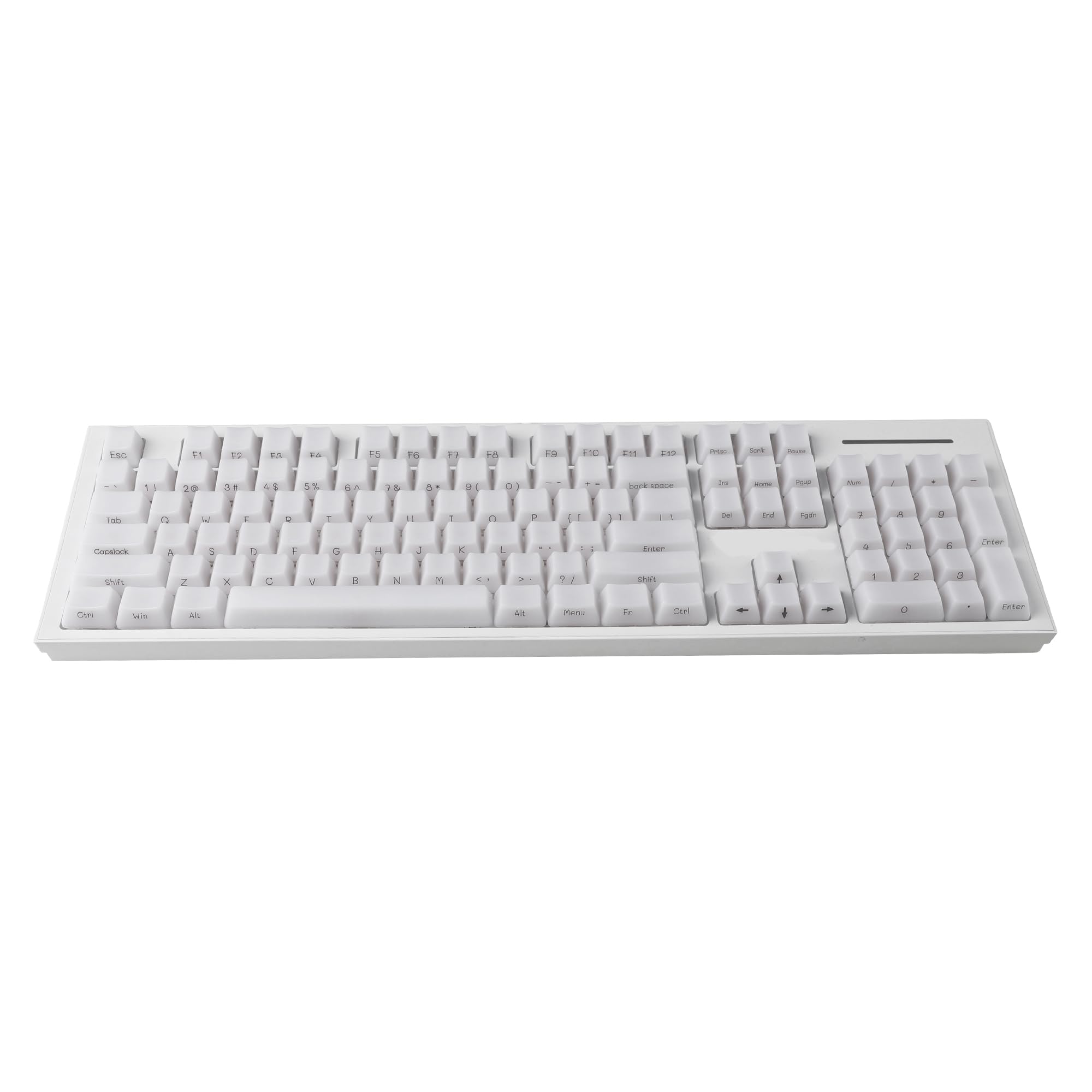 YMDKMilk Fog Side Print ANSI 1.2mm Blank PC OEM Profile Shine Through Keycap for MX Mechanical Keyboard RGB GK61 96 84 68 108 87