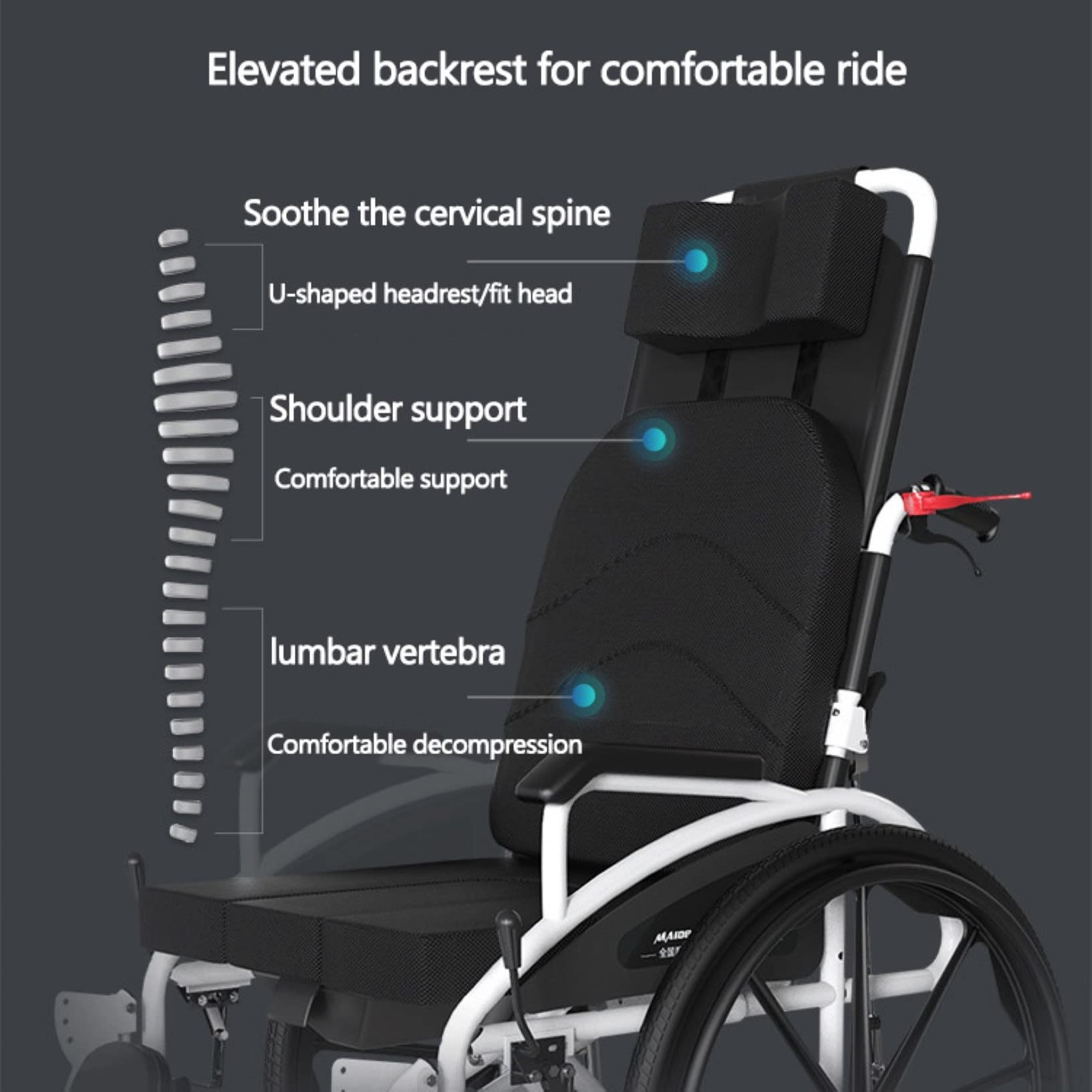 Fauteuil Roulant électrique Pliable et léger, Fauteuil Roulant motorisé pour l'intérieur et l'extérieur, Transport Tout-Terrain, Aide à la mobilité