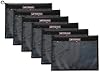 Fishing Tackle Storage Bags - Clear, 6 Pack | Zip Bags for Organizing Baits and Tackle. Extremely Durabality. Holds 30 bags of baits. 12x16in, 6, Piece