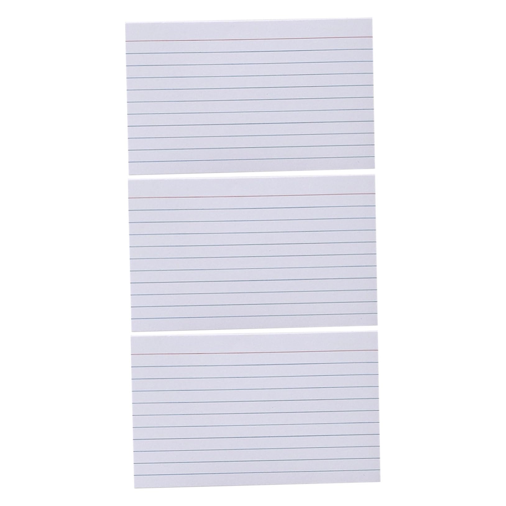 Veemoon Lot De 600 Fiches Lignées Imprimées Fiches Flash Pour Mémoire Présentation Notes Lignées Apprentissage Papeterie Blanches