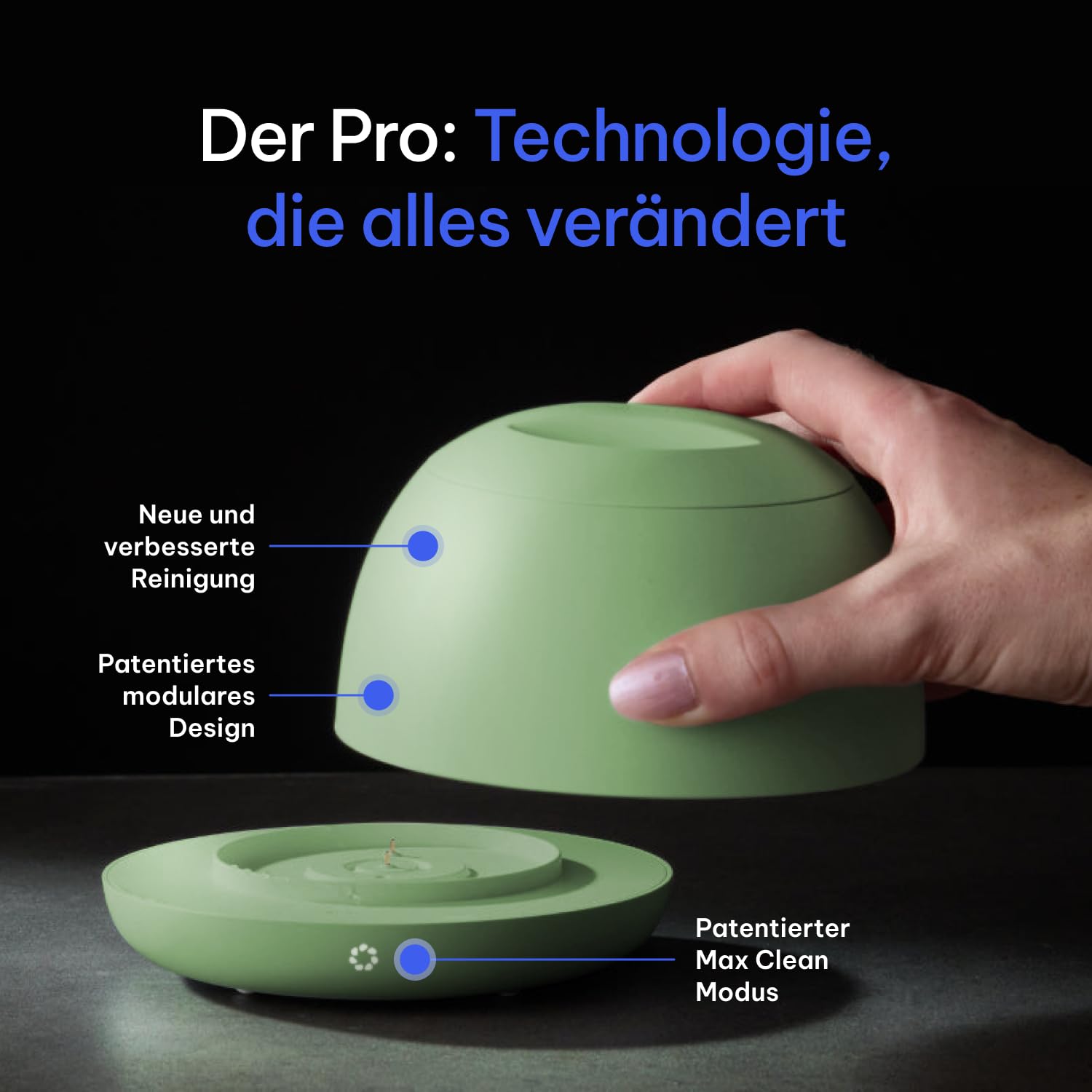 Zima Dental Pod PRO: Neues Ultraschallreinigungsgerät. Marktführend, Bester Reiniger für Zahnschienen, Knirscherschienen, Aligner, Nachtschienen, Zahnprothesen. Ultraschallreiniger für Dentalpflege