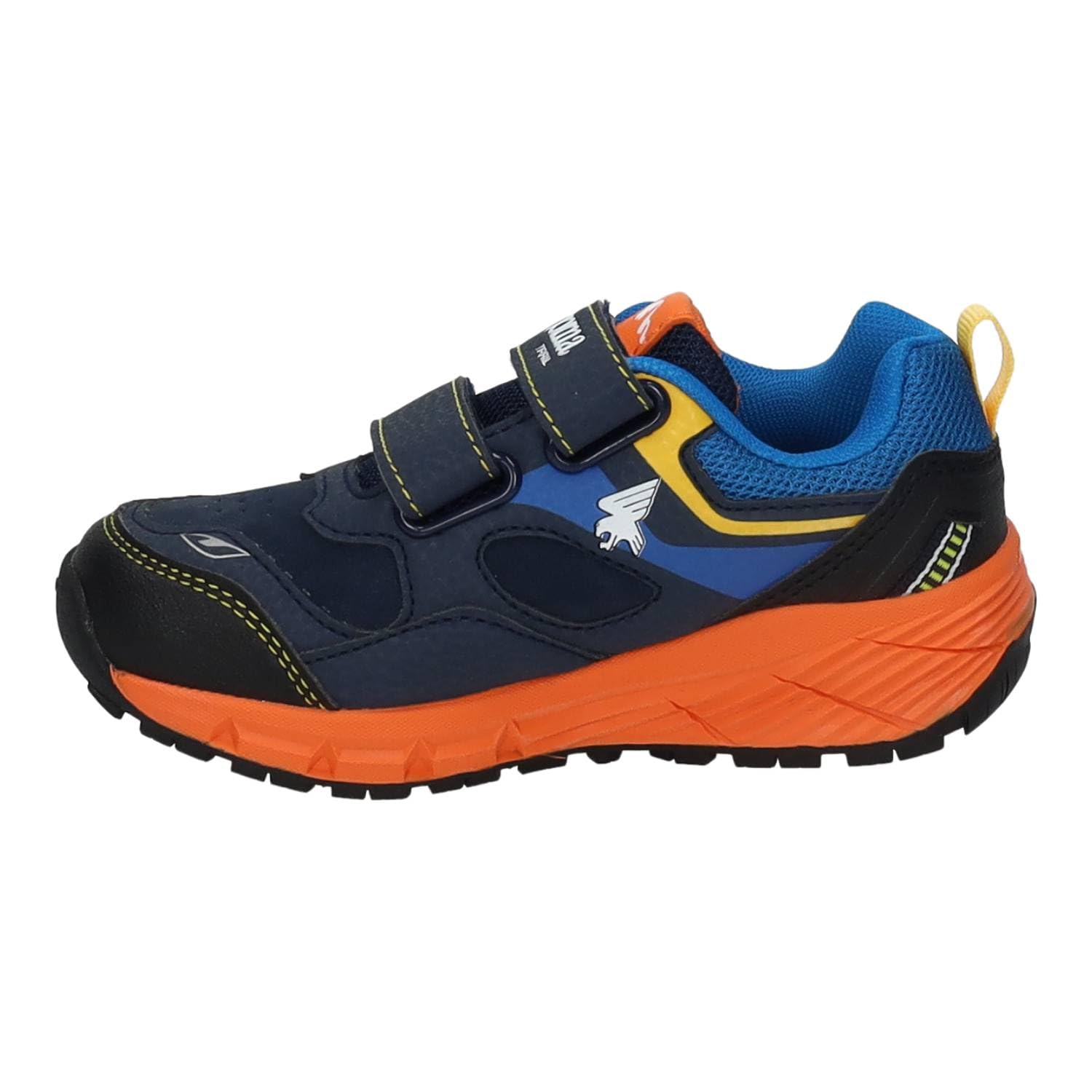 Joma JSHOW2503V Zapatillas Deportivas niño Joma Schok Naranjas y Azules con Cierre Adhesivo y Suela Antideslizante NIÑO Deportivos