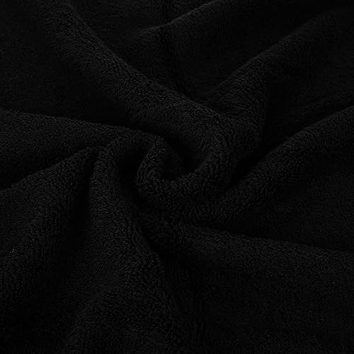 Miniatura 3 de CASA COPENHAGEN Solitaire Mix - Juego de toallas de 6 piezas, color gris a rayas y negro, 21.16 ozm, 2 toallas de baño, 2 toallas de mano, 2 toallas