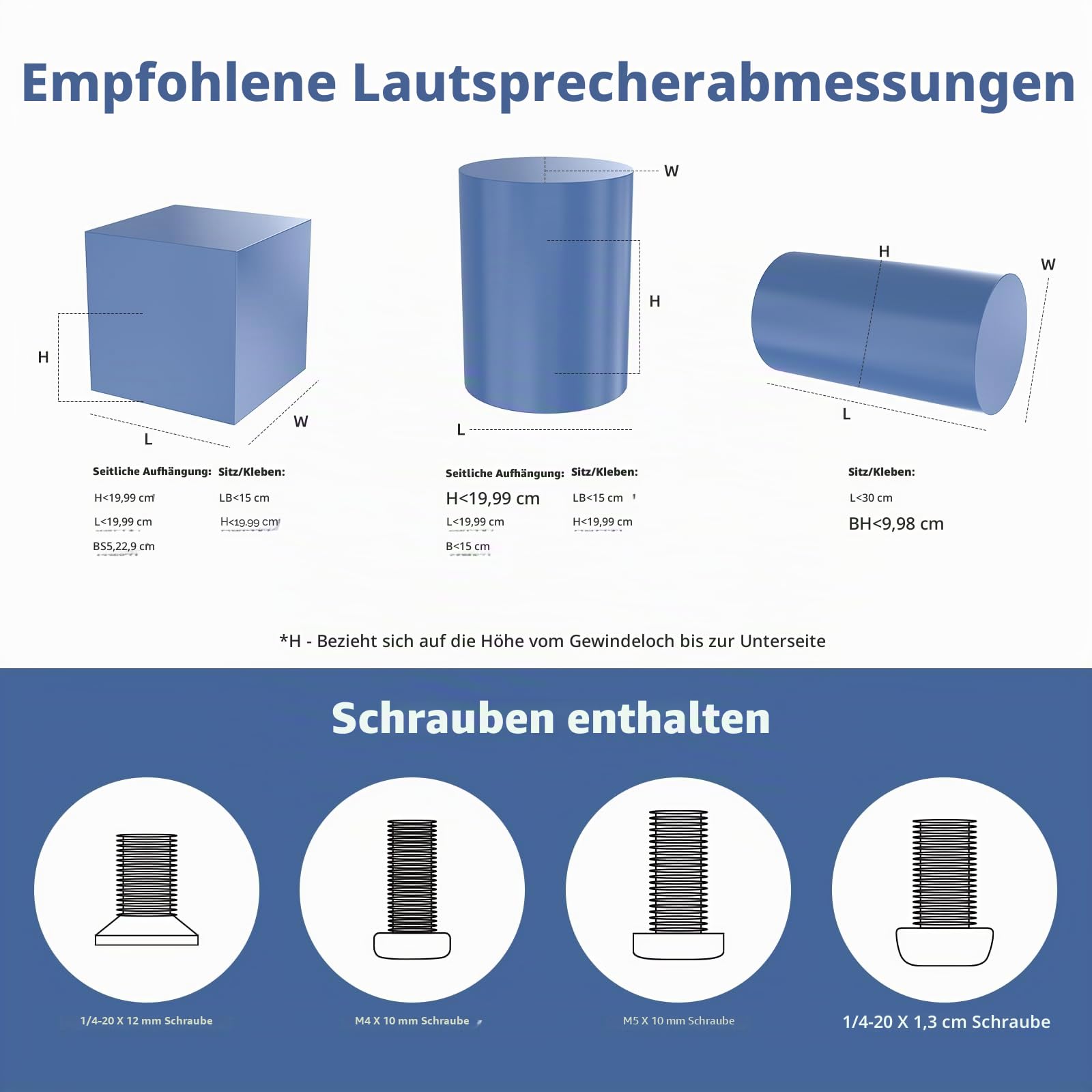 Anautin Universal-Lautsprecherständer, 2 Stück, Satelliten- und Bücherregal-Lautsprecherständer, 71,1–96,5 cm, verstellbar, Surround-Sound-Lautsprecherständer für Heimkino, kompatibel mit Sony/Bose