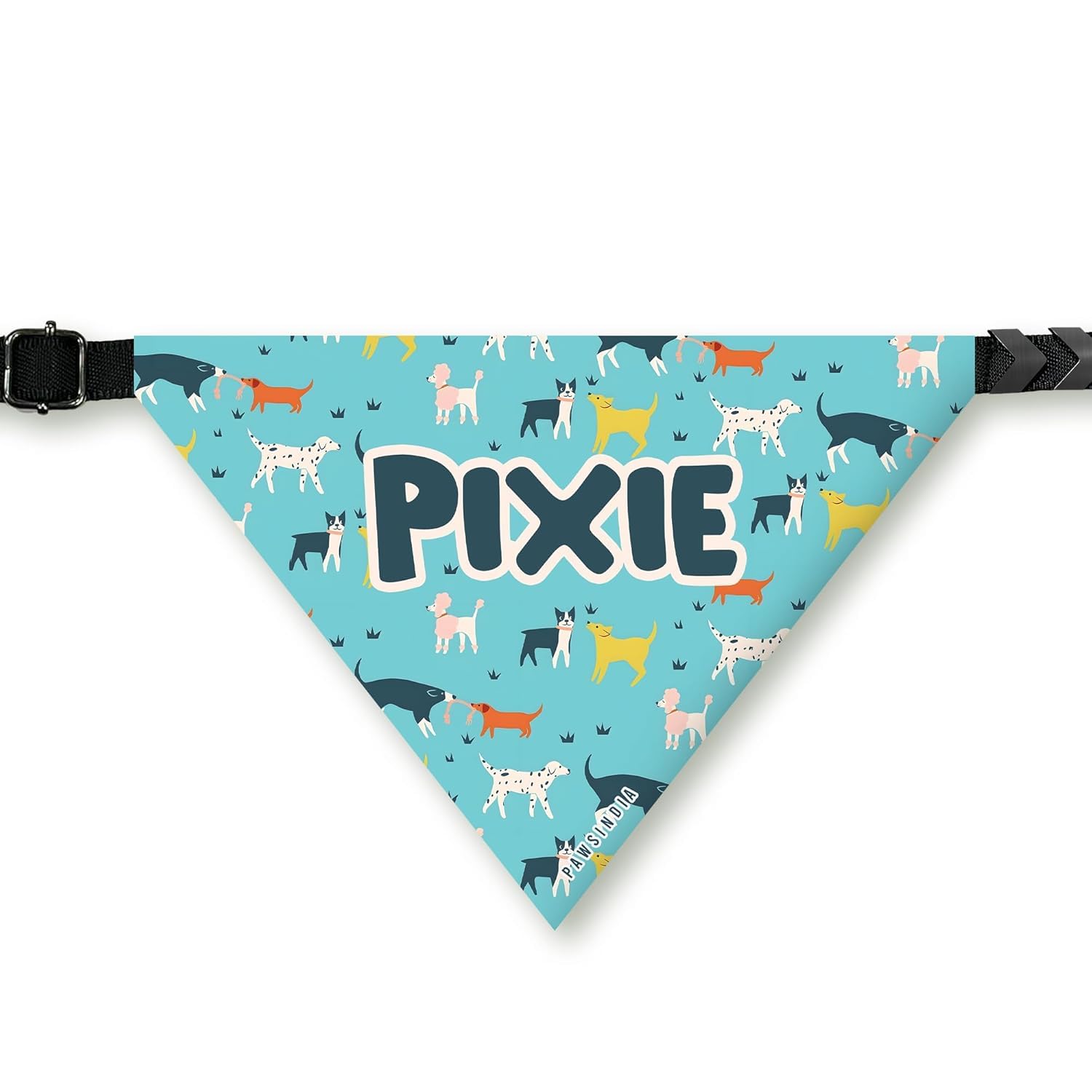 PawsIndia Dog Bandana with Collar Small Medium Large Dogs & Cats 100% Adjustable with Buckle Stretchable Fabric Multi-Dog-2 (B0CSW6DCZV) Amazon Price History, Amazon Price Tracker