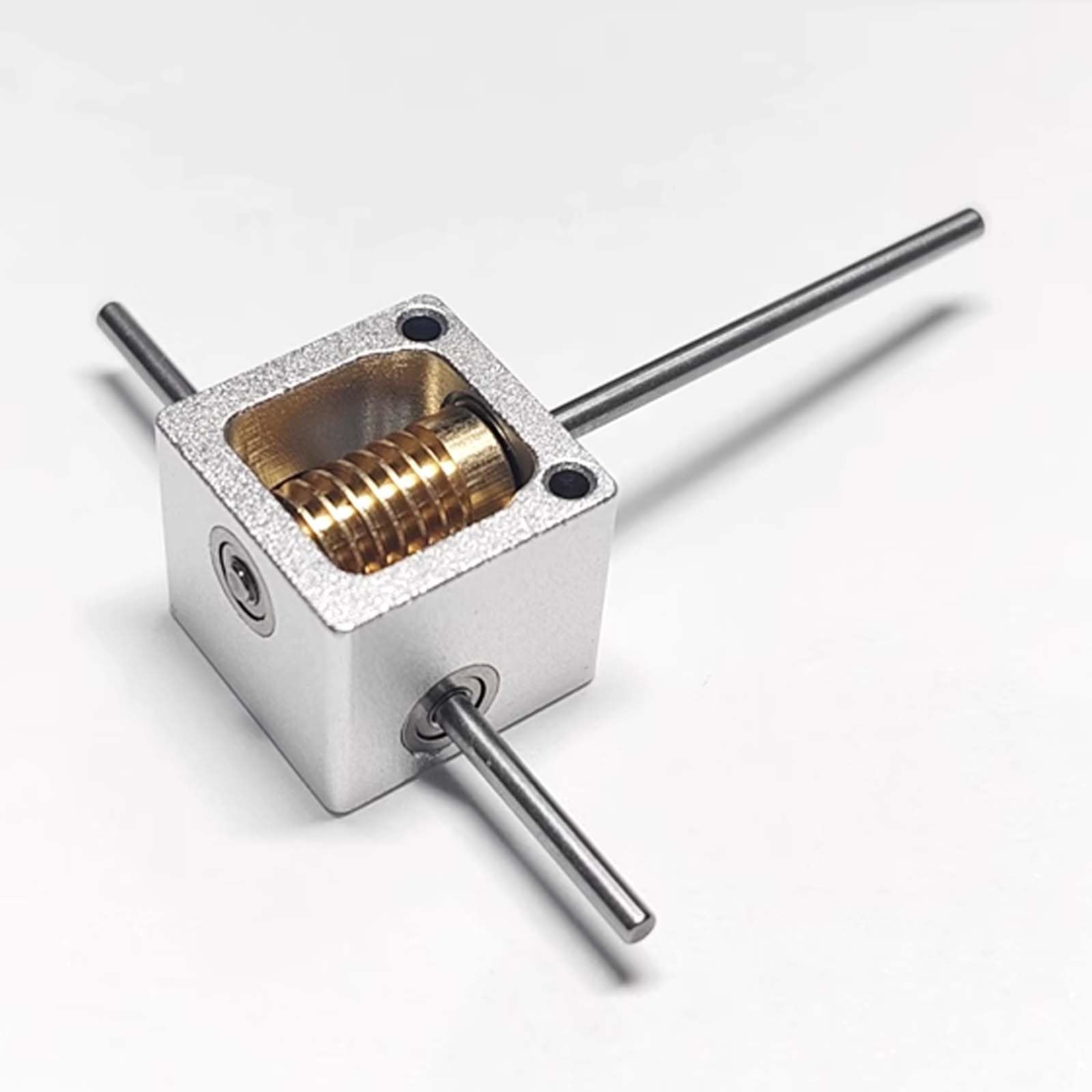 Selbstsperrendes 2/3mm Mini Schneckengetriebe, Rechtwinkliger Dreher, Kleines 90 Grad Untersetzungsgetriebe, Kommutator Getriebegehäuse (A)