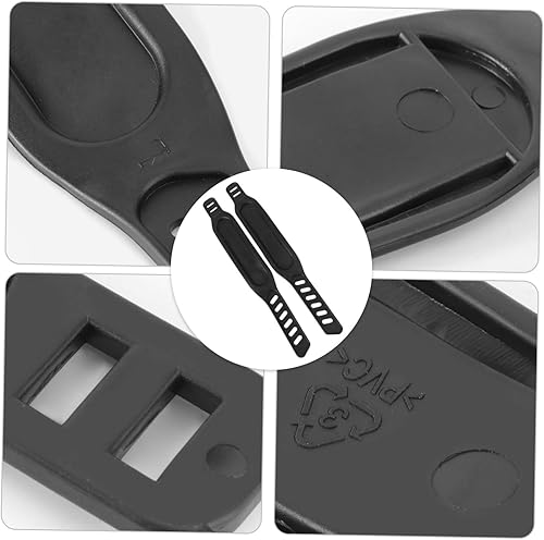 Miniatura 9 de Correas para dedos de bicicleta de gimnasio, 4 correas de plástico ajustables para bicicleta de ejercicio, diseño sin arañazos