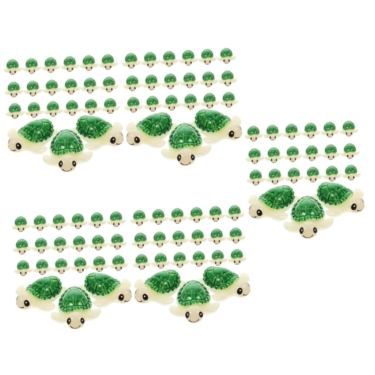 Figurines de tortues miniatures pour revivre la magie des jardins d'enfance