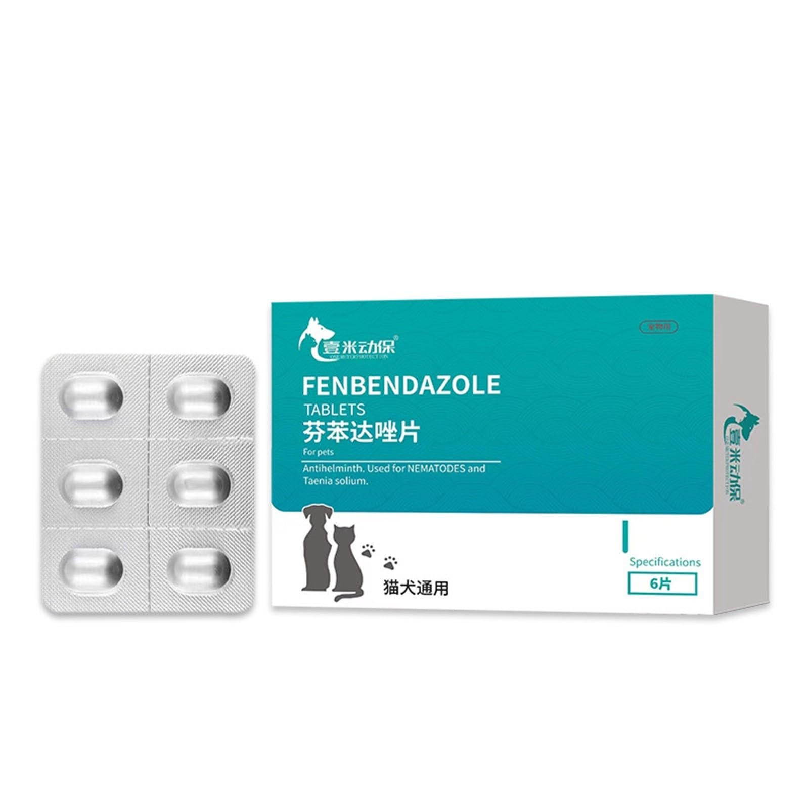 FTRGHNY Pastillas Antiparasitos Perros Pastillas Desparasitar Gatos Pastillas Desparasitar Perros Interno Pastillas Garrapatas Antiparasitario Interno Perros 6 Comprimidos