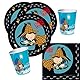 36-teiliges Party-Set Detektiv Flo - Teller Becher Servietten für 8 Kinder