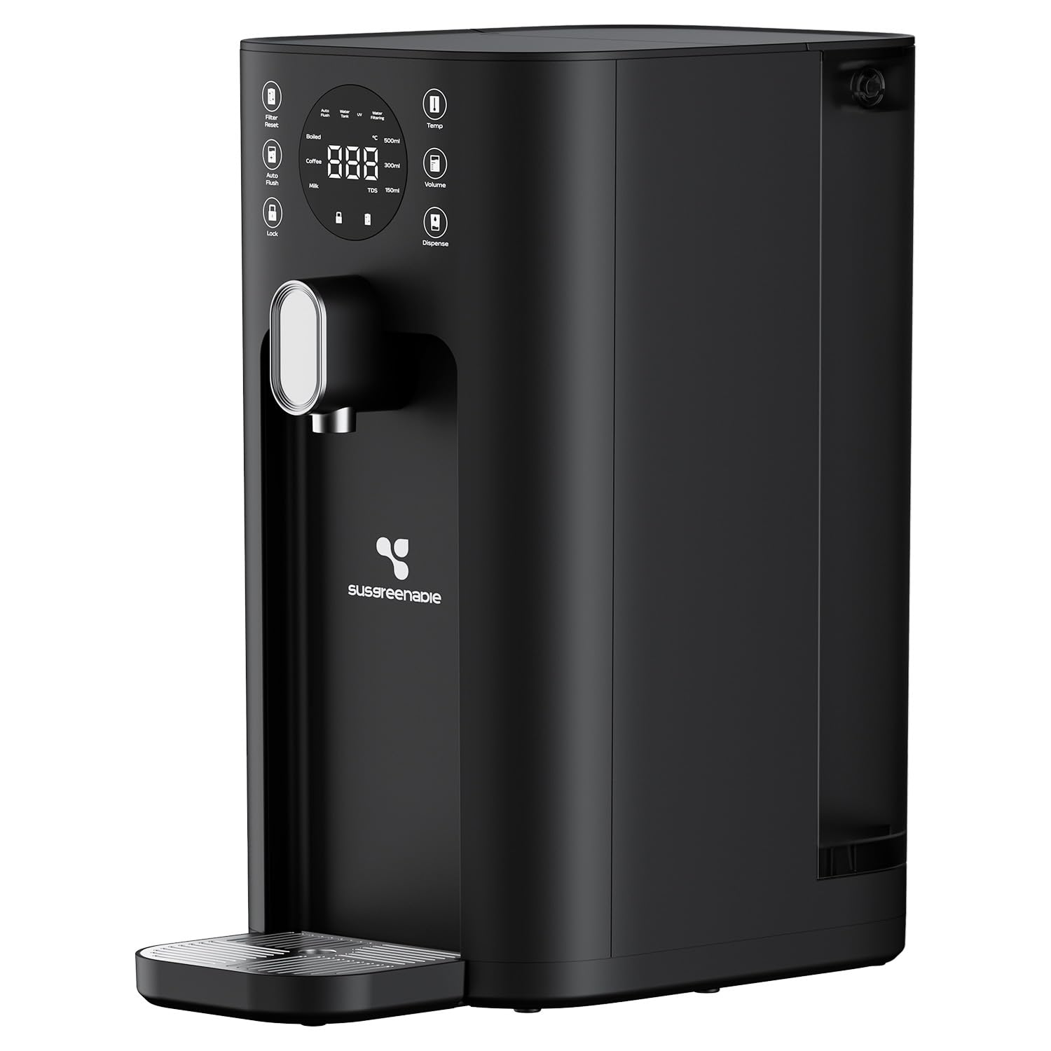 CIARRA X SusGreenable osmoseur à osmose inverse,Purificateur d’eau de table avec eau chaude instantanée, 4 températures, Filtre RO 5-en-1, Réservoir 4,3L, Affichage TDS, Sans installation