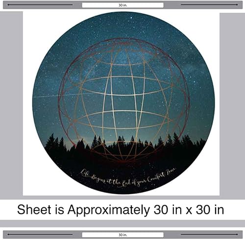 Miniatura 2 de Life Begins at The End of Your Comfort Zone - Calcomanía geométrica para pared Chromantics