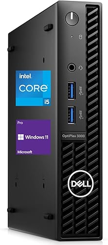 Dell Optiplex 3000 MFF - Escritorio empresarial Intel Core i5-12500T de 12ª generación, 32 GB de RAM, SSD PCIe de 1 TB, HDMI, Displayport, RJ-45,