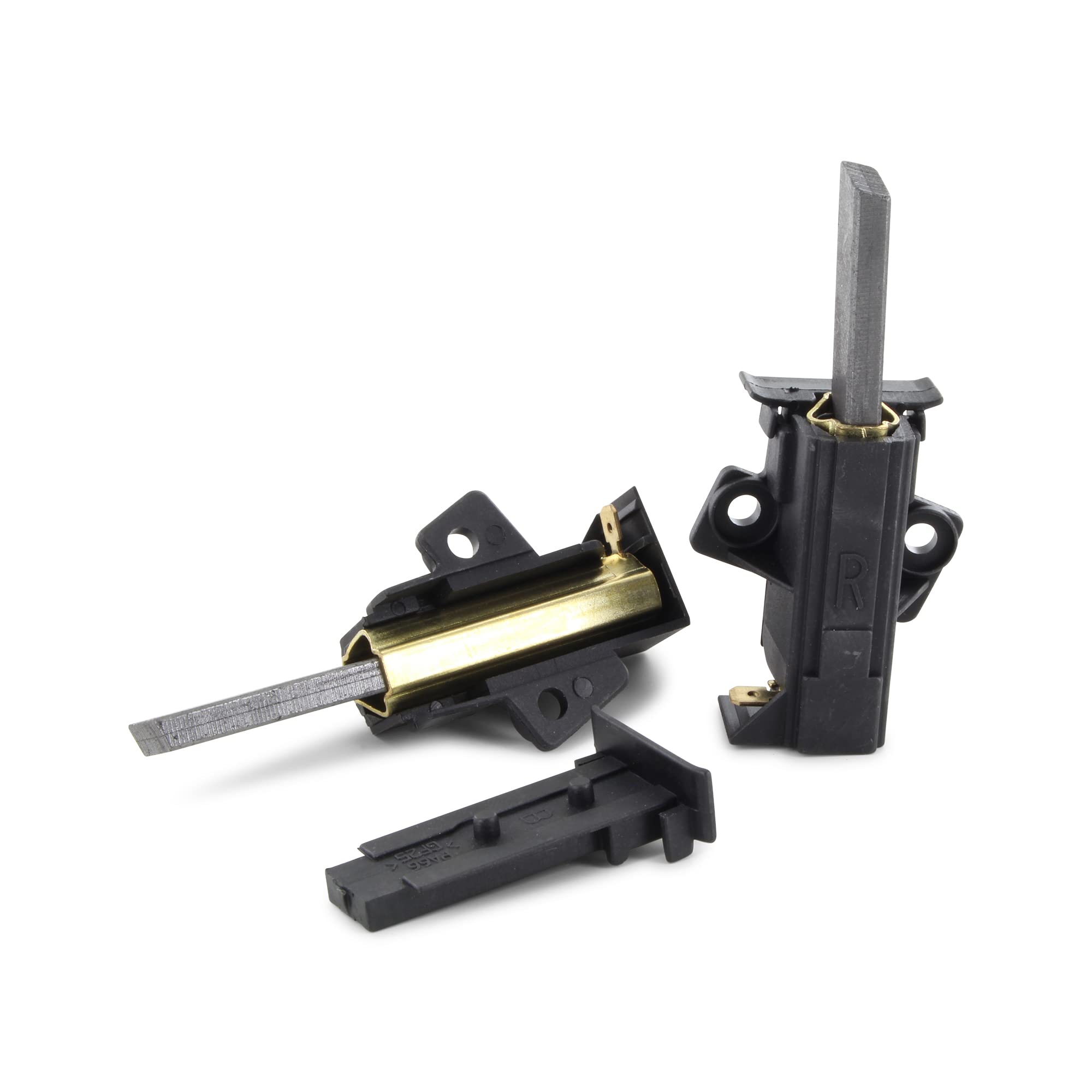 DL-pro 2 Spazzole Di Carbone Per Motore - Compatibili AEG Electrolux Bosch Siemens Whirlpool, 47 Mm, Connettore AMP