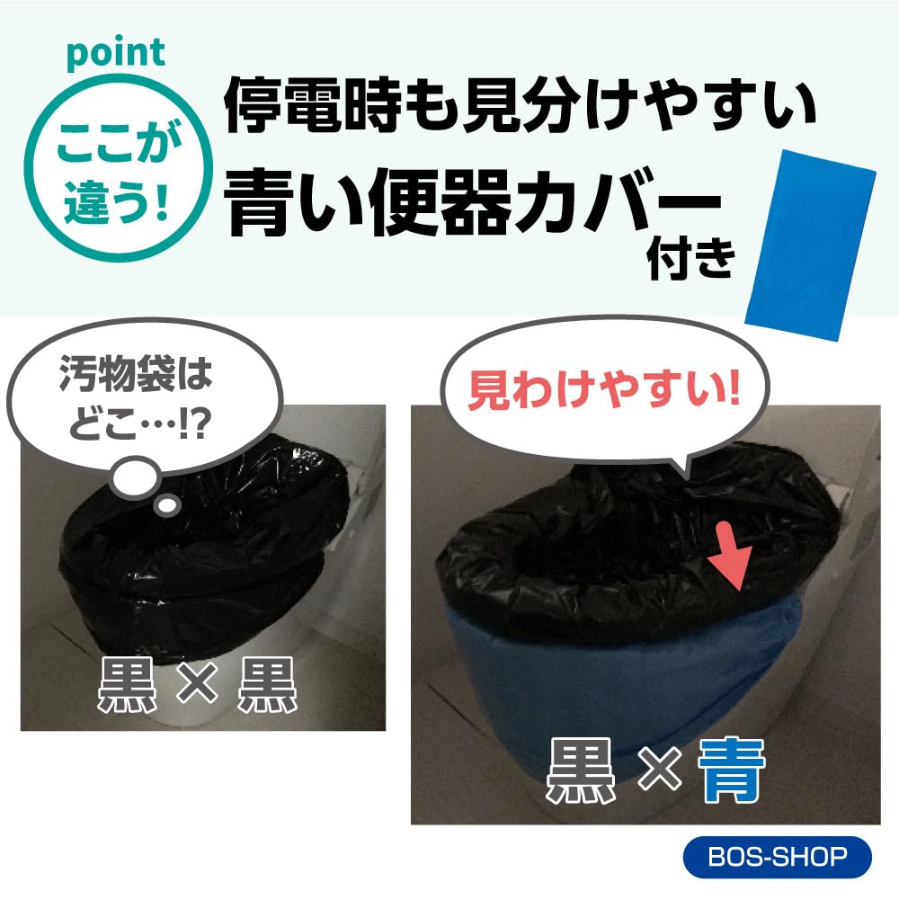 Amazon.co.jp: 【うんちが臭わないトイレ】 BOS非常用トイレ (Bセット