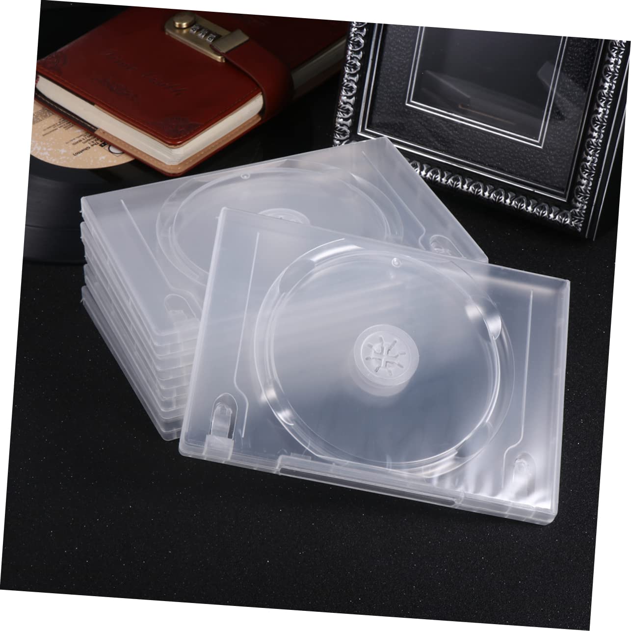 Amazon.co.jp: TOGEVAL 6個入り ボックス Cdケース クリア Cd ケース 