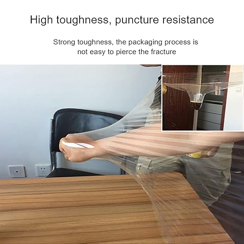 Miniatura 4 de Película elástica transparente de resistencia industrial de 12 pulgadas x 1000 pies, calibre 80, extra gruesa, para envíos en movimiento, envoltura