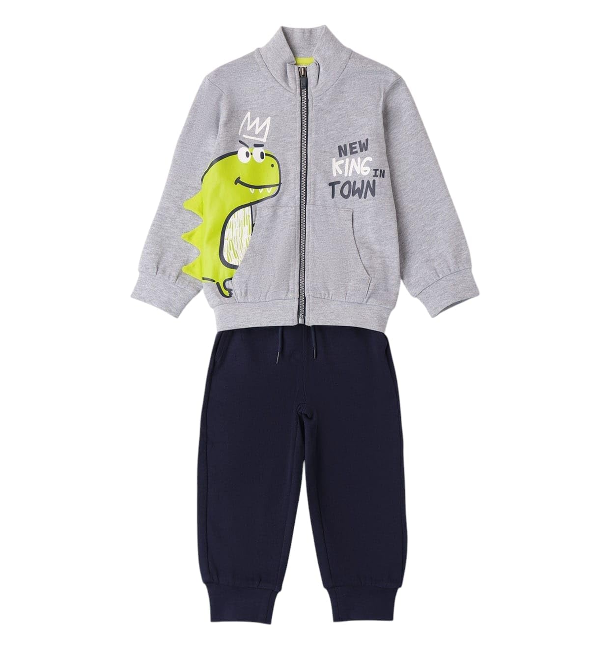 IDO Completo tuta primaverile cotone per bambino 3 anni - 98 cm color grigio