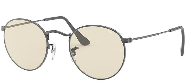 なかかん極美品rayban evolve レイバン　RB3447 Amazon.com: Ray-Ban 雷朋Rb3447 圓形金屬Evolve 光致變色太陽