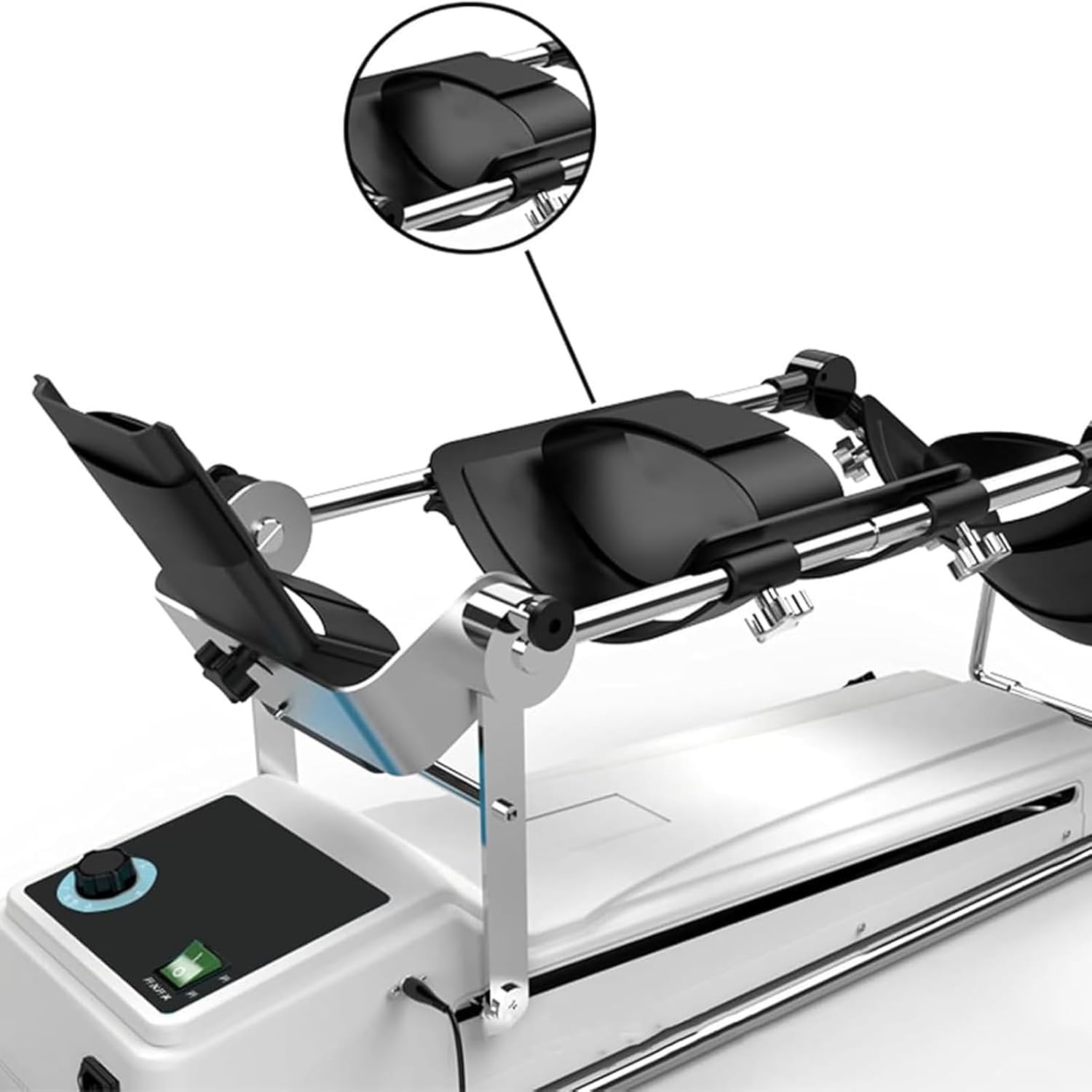 Trainer Elettrico Riabilitazione Ginocchio, Attrezzatura L'allenamento emiplegia articolazione Ginocchio con Telecomando, Regolazione Continua velocità E Angolo Allenamento da -5 A 120°,Small