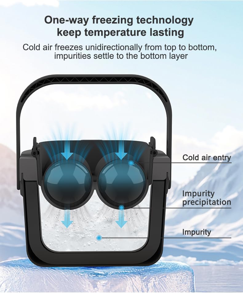 Molde para hacer bolas de hielo transparentes, 4 piezas 2.4" miniatura 3