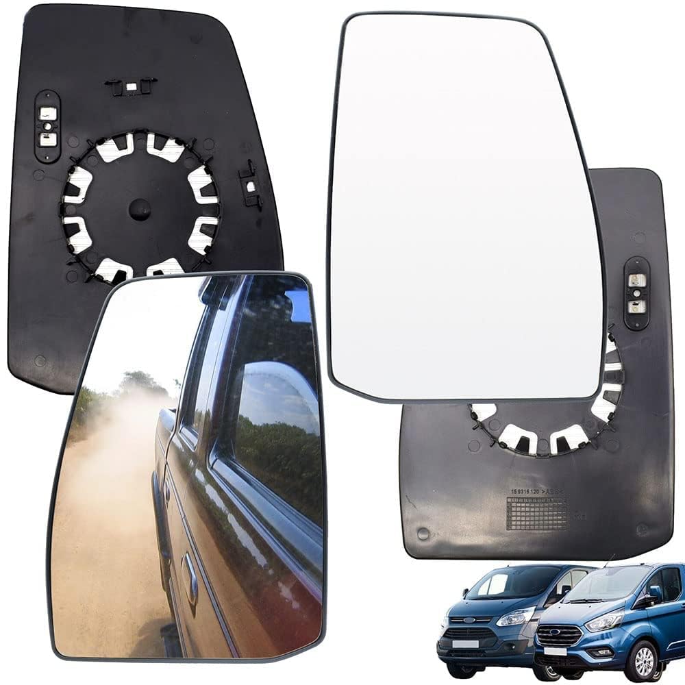 Rétroviseur Extérieur Chauffant Pour Ford Transit Custom 2013-2019 - Verre Remplacement | Côté Droit